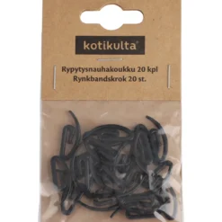 Rypytysnauhakoukku Kotikulta 20 kpl musta