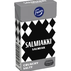 Salmiakkipastilli Fazer 38 g Crunchy Salty