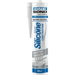 Saniteettisilikoni Onebond 300 ml, Harmaa