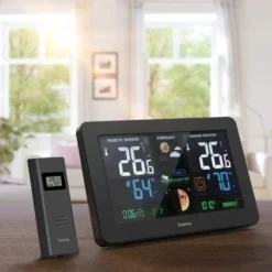 Sääasema Hama Premium, värillinen LED-näyttö, USB-portti puhelimen lataukseen