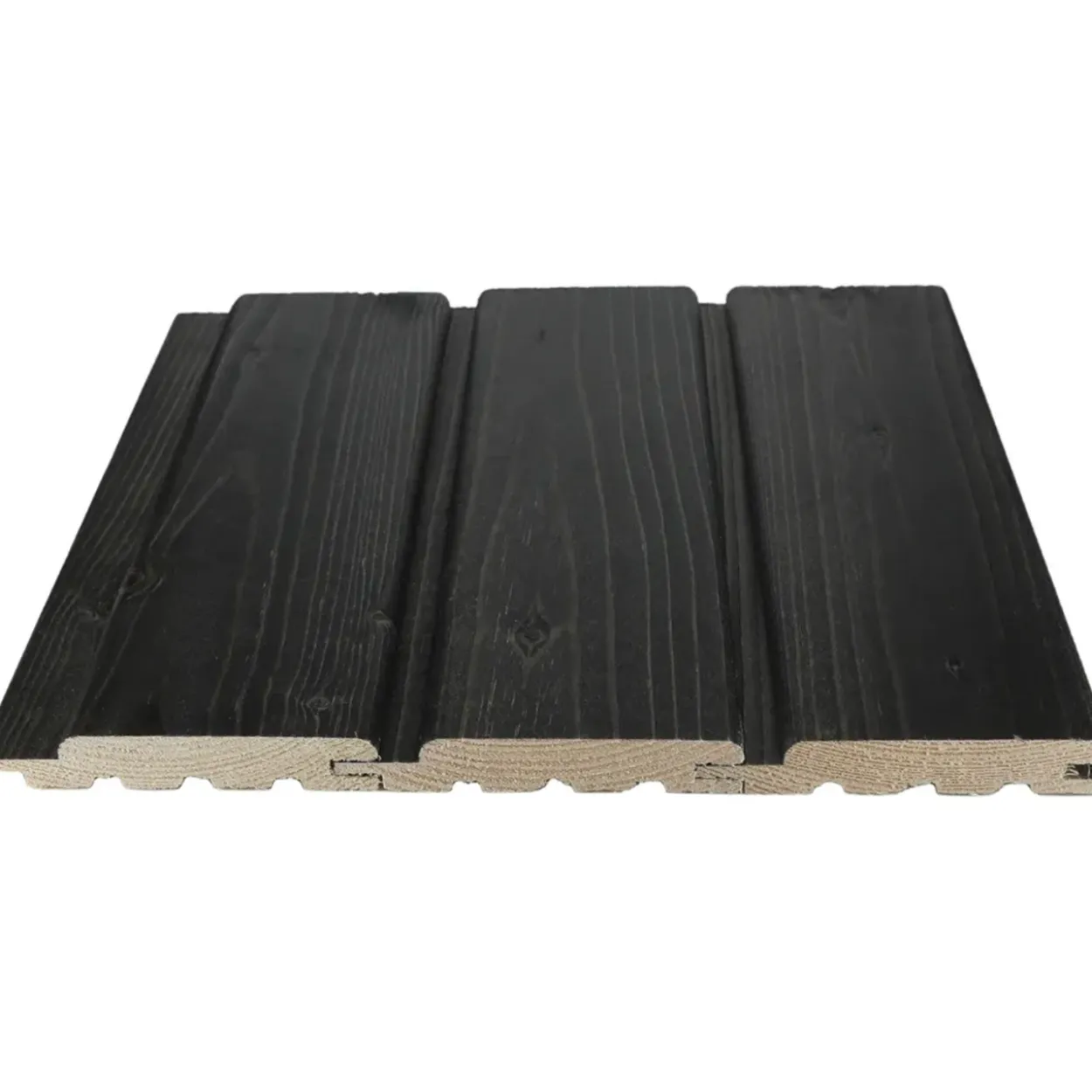 Saunapaneeli Cent STP 15x95x2400, Kuusi, Musta Saunasuoja