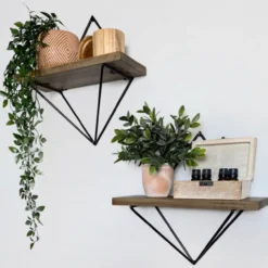 Seinähylly Chic Home 2 kpl 30 cm Wenni