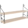 Seinähylly Chic Home 70 x 20 x 51 cm Senja vaaleanbeige/musta