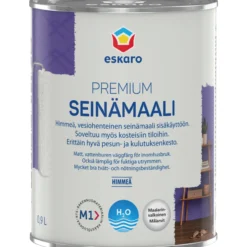 Seinämaali Eskaro Premium maalarinvalkoinen 0,9 l