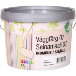 Seinämaali 07 2,5 l Antiikkiroosa