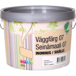 Seinämaali 07 2,5 l Oljenkeltainen