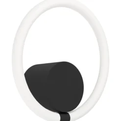 Seinävalaisin EGLO Caranacoa led 11,5W Ø26cm musta/valkoinen