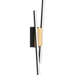 Seinävalaisin EGLO Panagria led 2x6,3W 7,5x54cm musta/puu