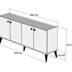 Senkki Chic Home 182 x 41 x 83 cm Luka