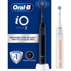 Sähköhammasharja Oral-B iO2 Duo musta ja vaaleanpunainen