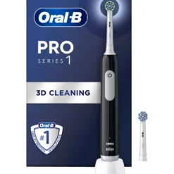 Sähköhammasharja Oral-B Pro 1, musta + 1 extra-vaihtoharja