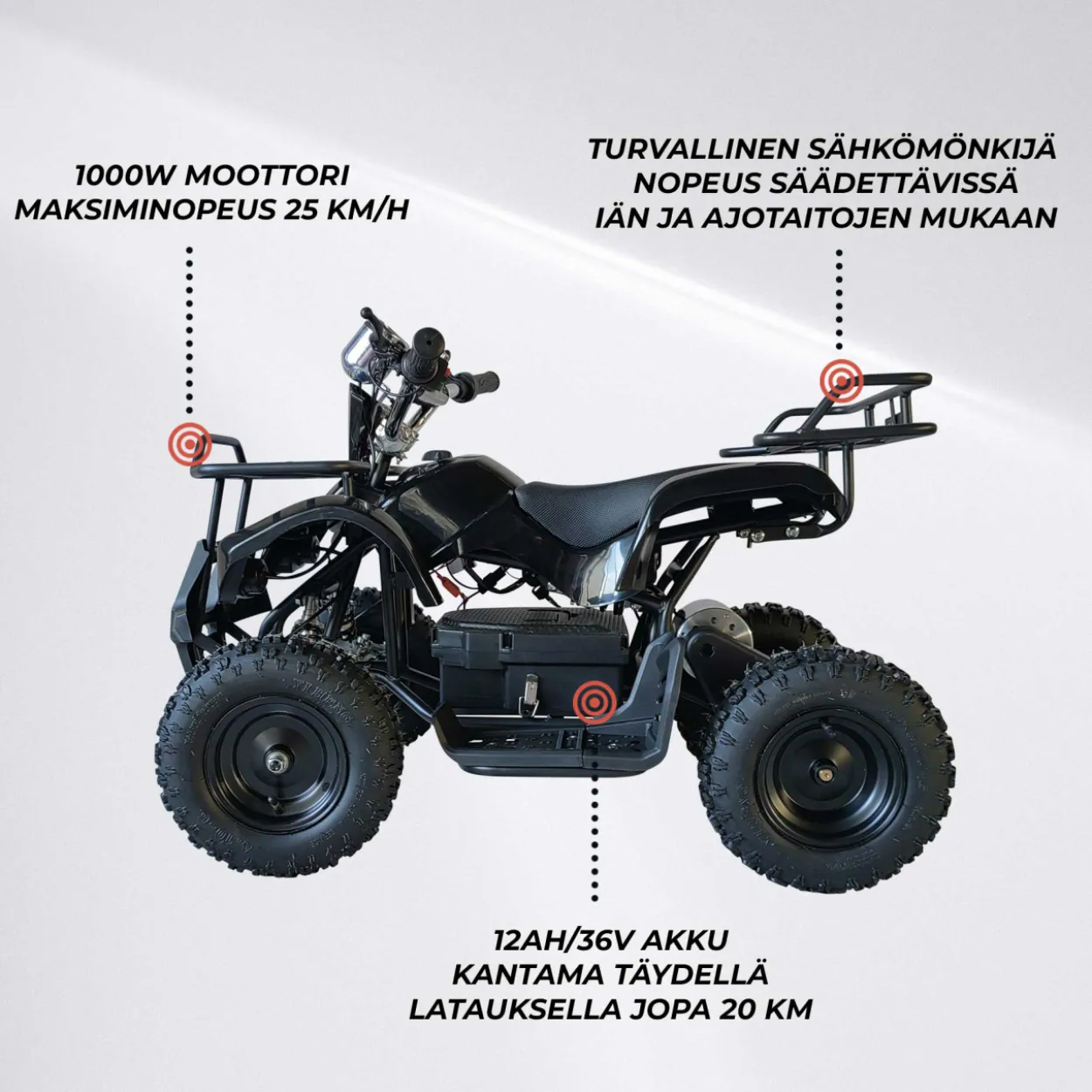 Sähkömönkijä Swoop Ranger 1000 W