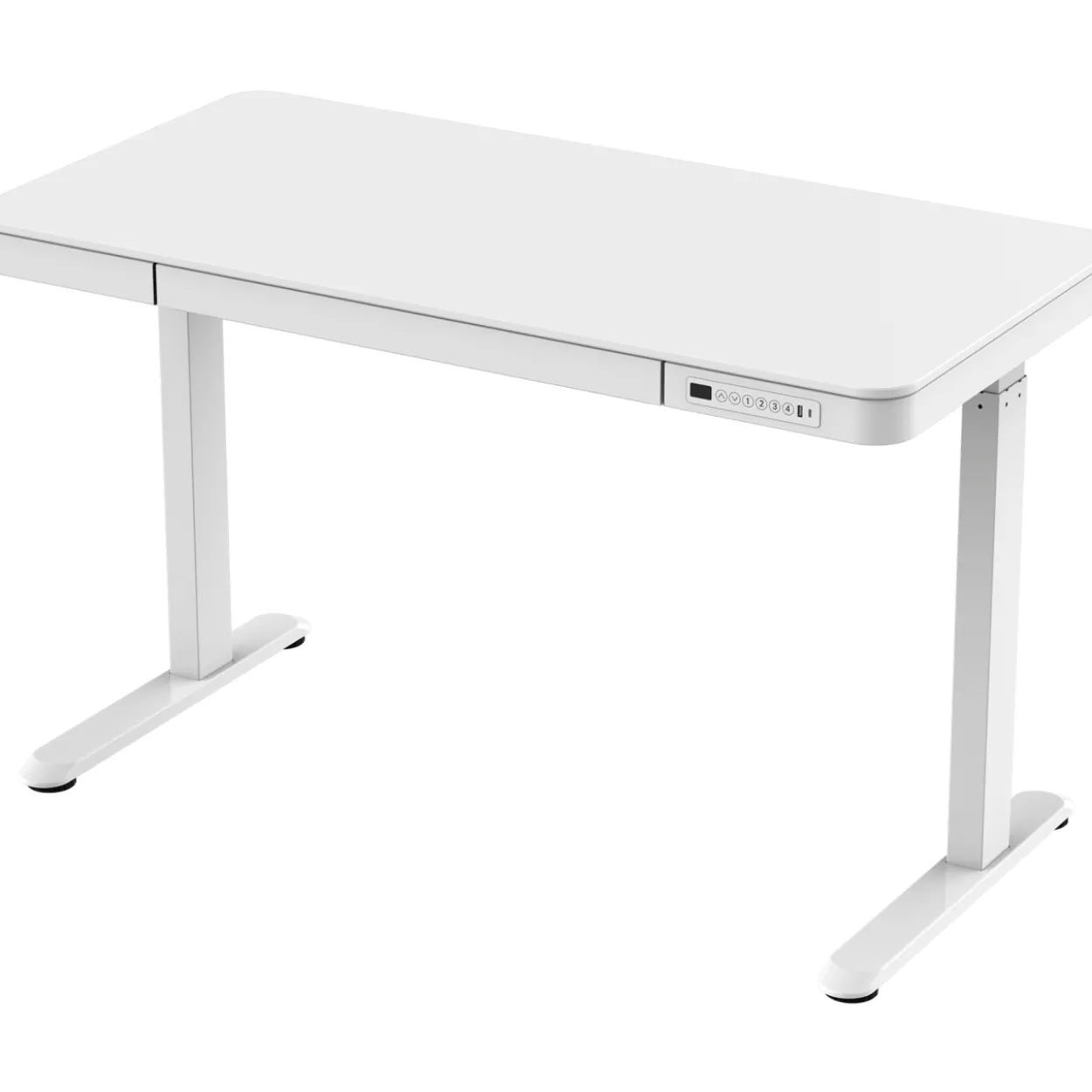 Sähköpöytä Lykke 120 x 60 cm Polar valkoinen