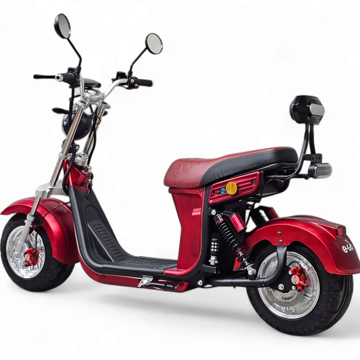 Sähköskootteri E-Go Evo2, tupla-akku, punainen