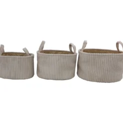 Säilytyskori Miny 3 kpl kahvoilla beige
