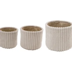 Säilytyskori Miny 3 kpl pyöreä beige