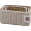 Säilytyskori Miny 3 kpl suorakulmio beige