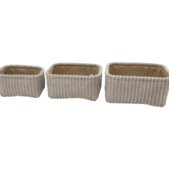 Säilytyskori Miny 3 kpl suorakulmio beige