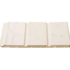 Sisustuspaneeli Cent STP 14x120x4470, Kuusi, Valkolakattu, Päätypontattu 6 kpl