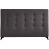 Sängynpääty Chic Home Collection 170 x 111 cm, kangasverhoilu, tummanharmaa