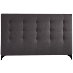Sängynpääty Chic Home Collection 170 x 111 cm, kangasverhoilu, tummanharmaa
