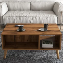 Sohvapöytä Chic Home 90 x 42 x 54 cm Edvin ruskea