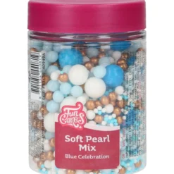 Sokerihelmet FunCakes 80 g pehmeät Blue Celebration Mix