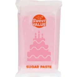 Sokerimassa Sweet Value 200 g vaaleanpunainen