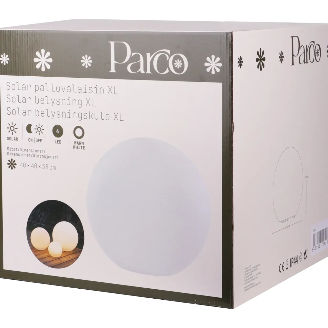 SOLAR LED-pallovalaisin XL