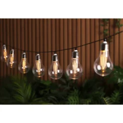 SOLAR LED-valonauha Parco, 10 lamppua