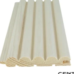 Sormipaneeli Cent 15x95x2400, Mänty, Valkolakattu, 5 kpl