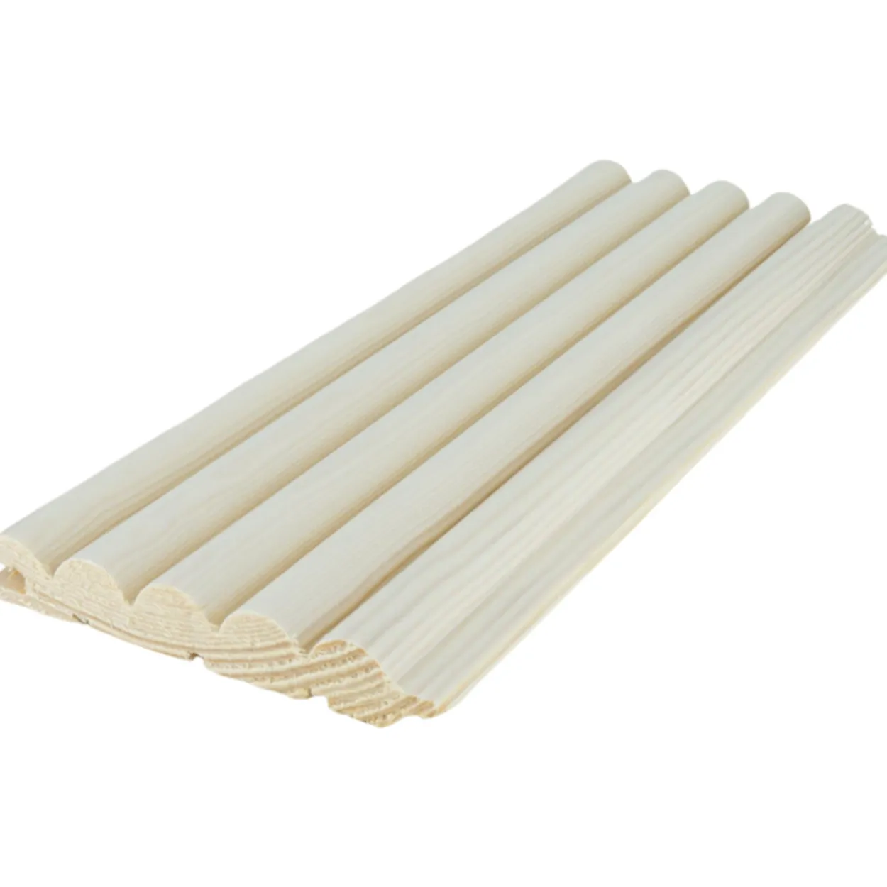 Sormipaneeli Cent 15x95x2400, Mänty, Valkolakattu, 5 kpl
