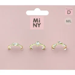 Sormussetti Miny 3 kpl kullanvärinen M/L