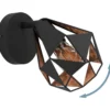 Spottivalaisin EGLO Carlton 7 40W Ø16cm antiikkikupari/musta