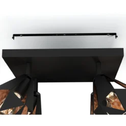 Spottivalaisin 4-os EGLO Carlton 7 4x40W 37x37cm antiikkikupari/musta