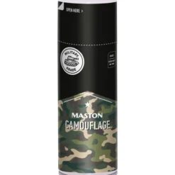Spraymaali Maston Camouflage Black RAL9005 ultra matt, 400 ml