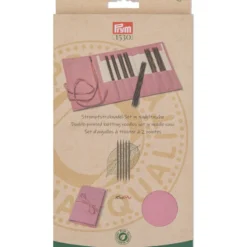 Sukkapuikkosetti Prym 20 cm 2,0-4,5 mm kotelossa puu