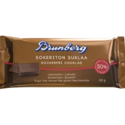 Suklaa Brunberg 50 g sokeriton ja laktoositon
