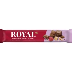 Suklaapatukka Royal 45 g vaniljainen fudge & vadelma