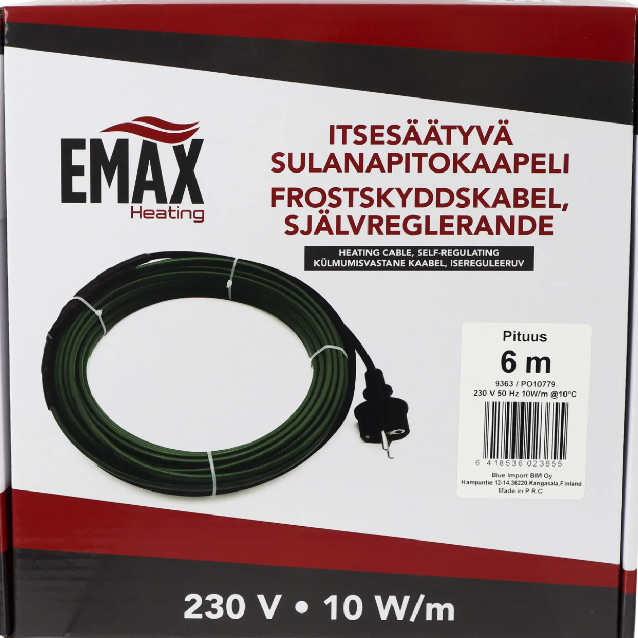 Sulanapitokaapeli Emax Heating itsesäätyvä 60 W 230 V 6 m