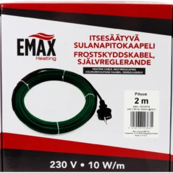 Sulanapitokaapeli Emax Heating itsesäätyvä 20W 230V 2 m