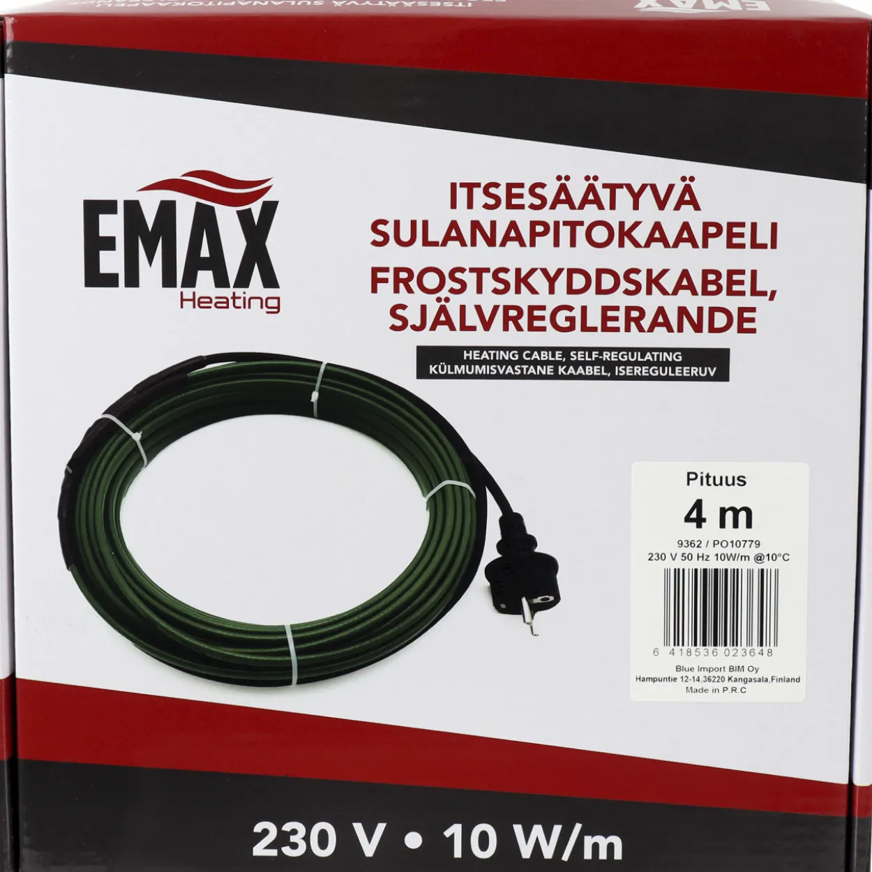 Sulanapitokaapeli Emax Heating itsesäätyvä 40 W 230V 4 m