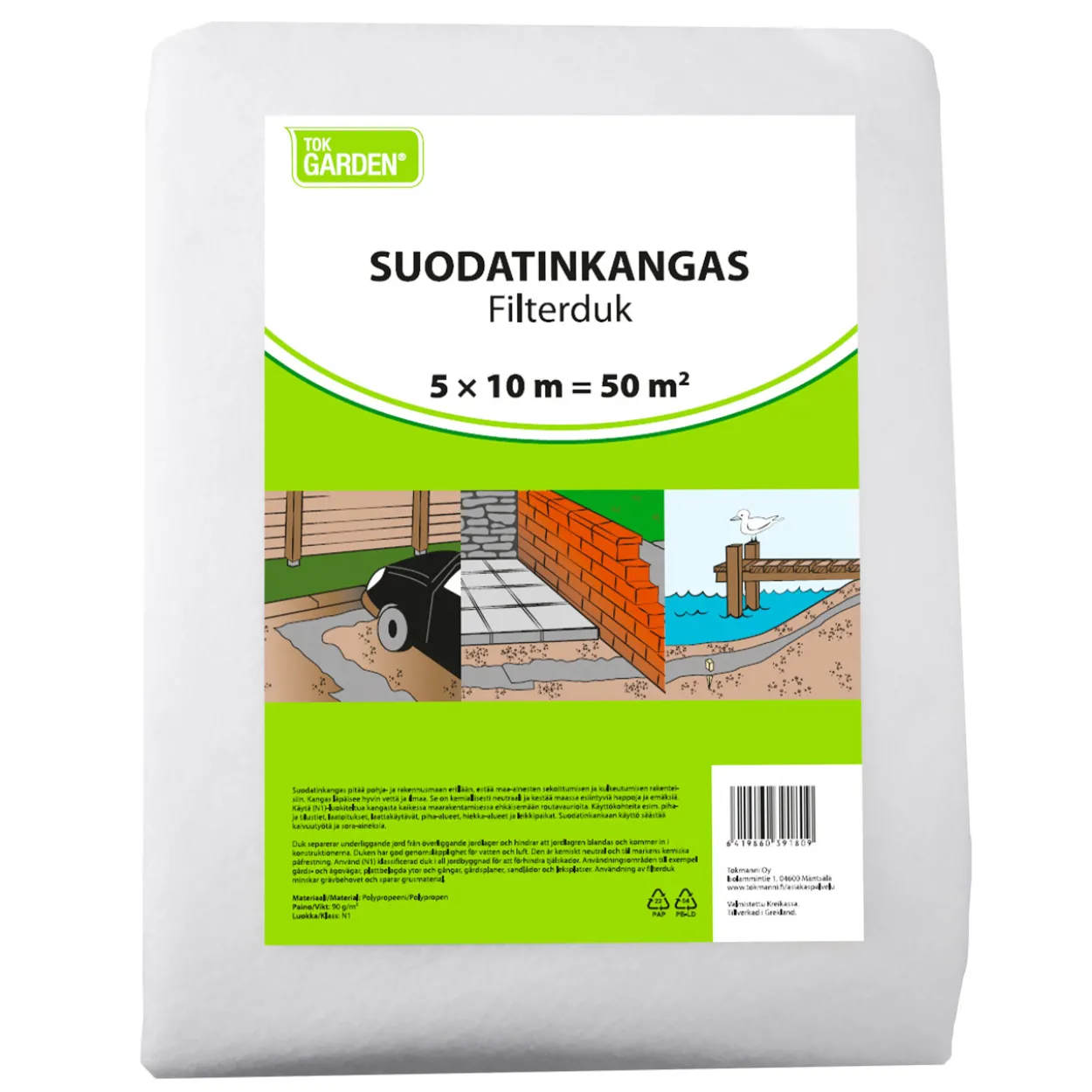 Suodatinkangas TokGarden 5 x 10 m