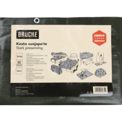 Suojapeite 180 g / m² 3 x 5 m hopea/vihreä
