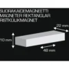 Suorakaidemagneetit 2 kpl