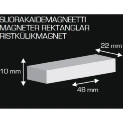 Suorakaidemagneetit 2 kpl