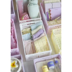 Taitettava kori Miny S vaalea beige