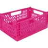 Taitettava kori Miny S 22 x 14,7 x 9,2 cm fuksia
