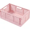 Taitettava kori Miny S 22 x 14,7 x 9,2 cm, pinkki