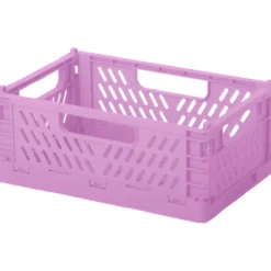Taitettava muovikori Miny L 30,5 x 19,7 x 12,5 cm, lila